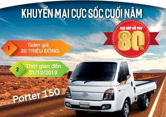 HYUNDAI NEW PORTER 150 - GIẢM GIÁ CỰC SỐC CUỐI NĂM 20 TRIỆU ĐỒNG